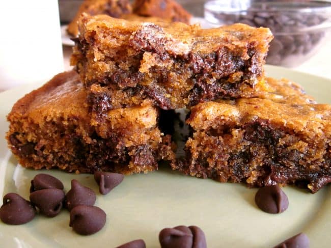 pumpkin chocolate chip bars.