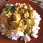 Basil Chicken in Coconut Curry Sauce from TheFoodCharlatan.com