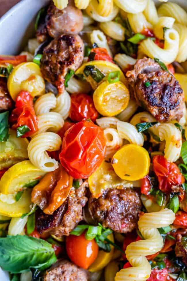 Italian sausage and pasta