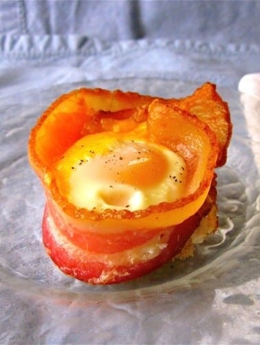 Bacon and Egg Toast Cups from TheFoodCharlatan.com