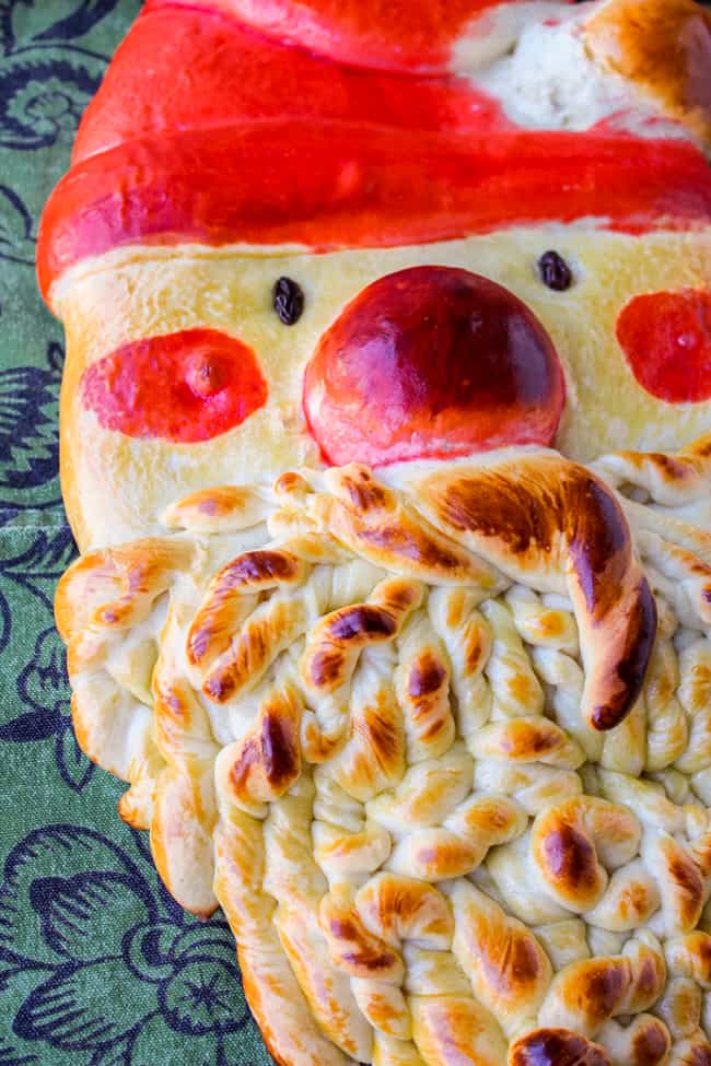 Golden Santa Bread from The Food Charlatan