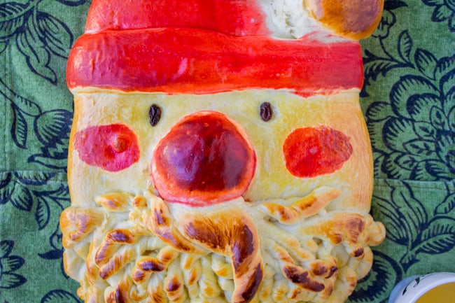 Golden Santa Bread from The Food Charlatan