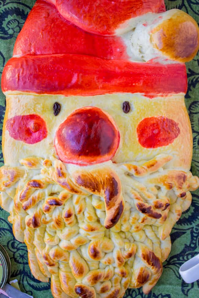 Golden Santa Bread from The Food Charlatan
