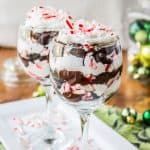 Candy Cane Brownie Trifle from The Food Charlatan