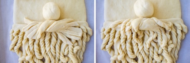 Golden Santa Bread from The Food Charlatan