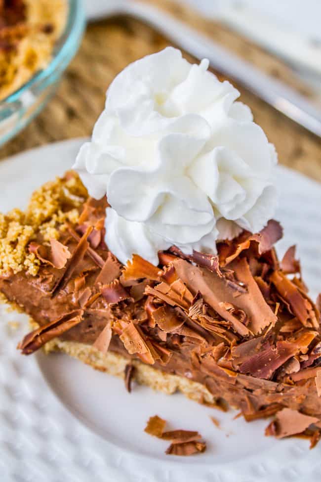 Chocolate Honey Chiffon Pie from The Food Charlatan