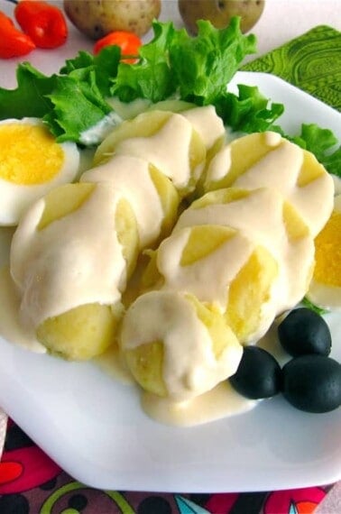 Papa a la Huancaína from TheFoodCharlatan.com