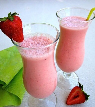 Strawberry Lassi from The Food Charlatan