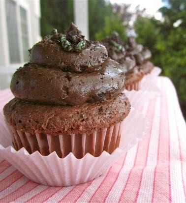 Mint Oreo Cupcakes from TheFoodCharlatan.com