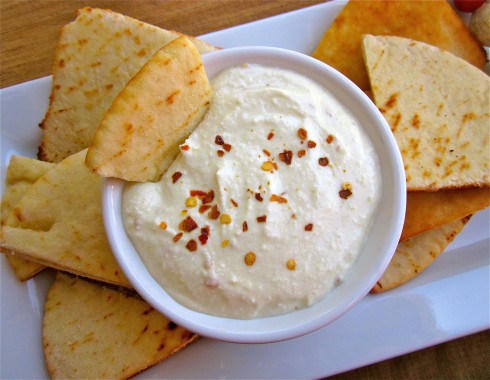 Tyrokafteri (Spicy Feta Cheese Spread) from The Food Charlatan