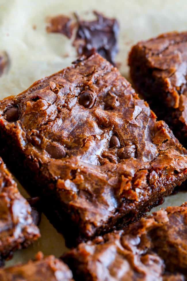 brownie cut into a rectangle.