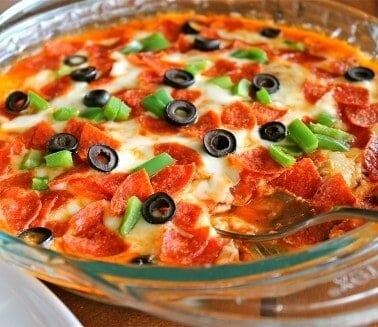 Hot Pizza Dip from TheFoodCharlatan.com