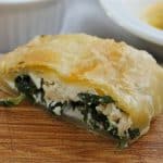 Greek Spinach Feta Chicken Pockets from TheFoodCharlatan.com