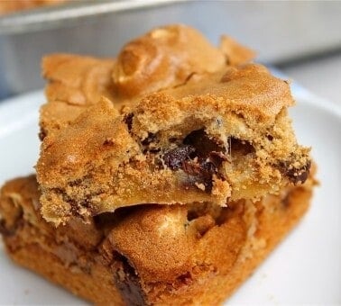 Mud Hen Bars (Chocolate Chip Marshmallow Meringue Bars) from TheFoodCharlatan.com