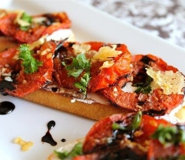 Roasted Tomato and Goat Cheese Sandwiches from The Food Charlatan