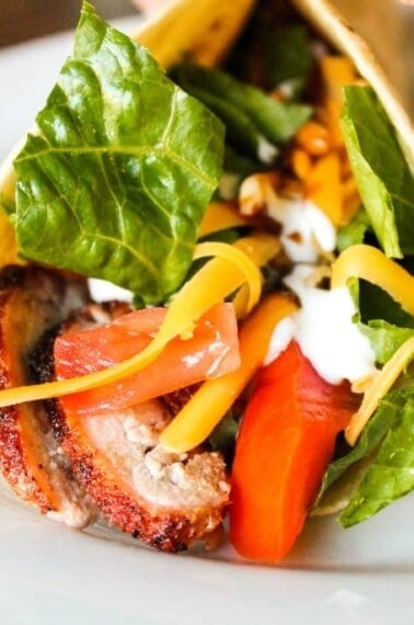 Barbeque Pork Tenderloin Wraps