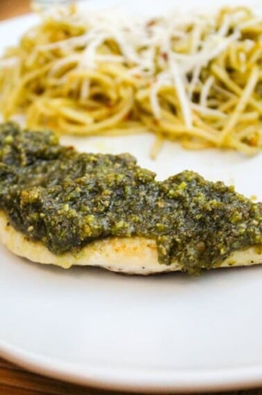 Pistachio Pesto Chicken from TheFoodCharlatan.com