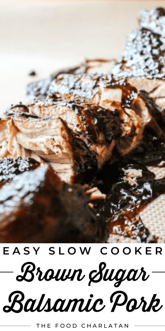sliced brown sugar balsamic pork tenderloin.