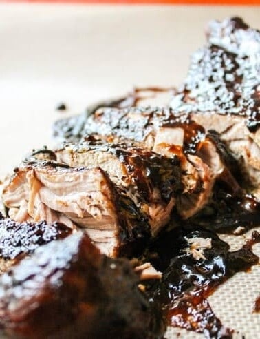 Brown Sugar Balsamic Pork Tenderloin from TheFoodCharlatan.com