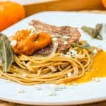 Sage-Fried Pork and Pumpkin Noodle Bowls from The Food Charlatan