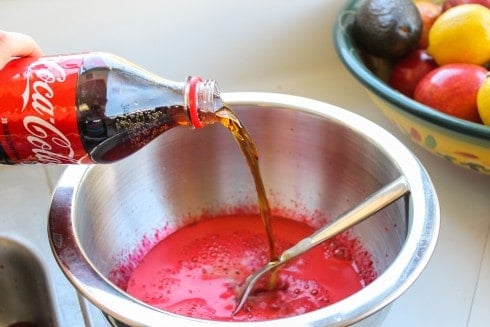 Coca-Cola Jello Salad with Cherries