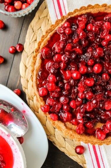 Brown Butter Cranberry Tart from TheFoodCharlatan.com