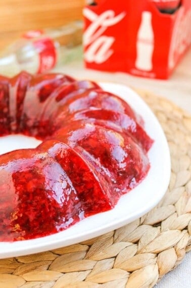 Coca-Cola Jello Salad with Cherries from TheFoodCharlatan.com