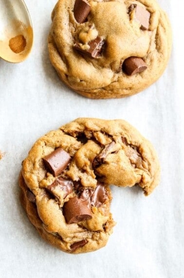 Chocolate Chunk Gingerbread Cookies from TheFoodCharlatan.com