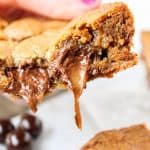 Browned Butter Blondies with Sea Salt Butterscotch Caramals from TheFoodCharlatan.com
