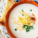Easy Cheddar Cauliflower Soup from TheFoodCharlatan.com