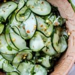 Cilantro-Lime Cucumber Salad from TheFoodCharlatan.com