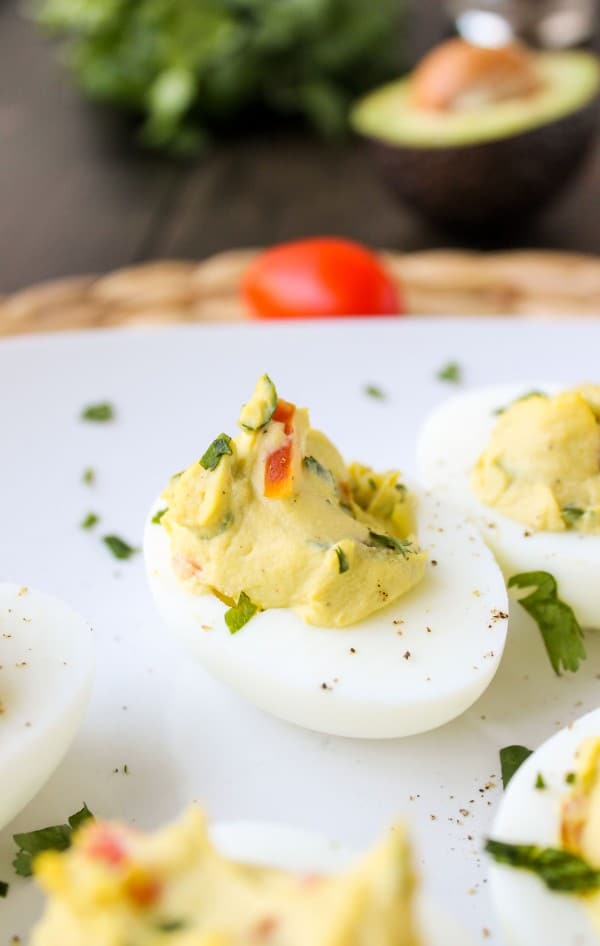 Deviled Guacamole Eggs