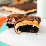 Snickers Brownie Bars from The Food Charlatan