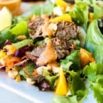 CrockPot Thai Steak Salad with Peanut-Hoisin Sauce