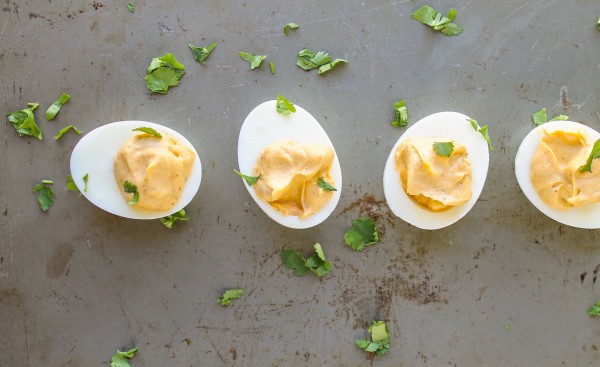 Sriracha Deviled Eggs