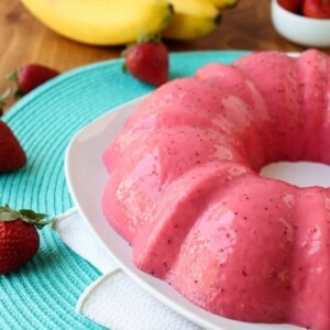 Creamy Strawberry Banana Jello