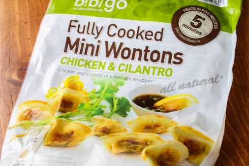 frozen wontons.