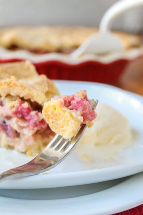 Rhubarb Custard Pie