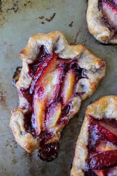 Plum Tartlets with Cinnamon-Rye Crust from TheFoodCharlatan.com