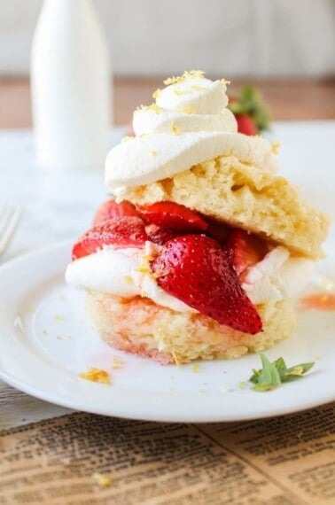 Strawberry Lemon Shortcake from The Food Charlatan