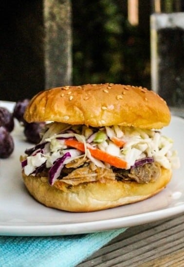 Pulled Pork with Peaches from The Food Charlatan