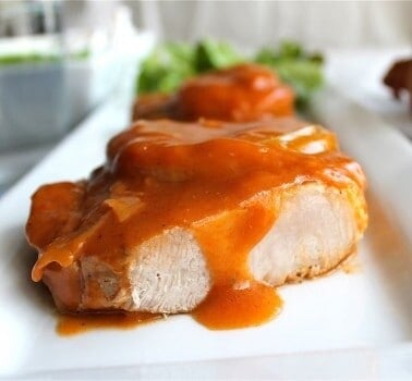 Saucy Pork Chops from The Food Charlatan