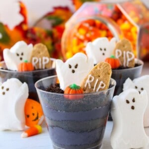 Halloween Cheesecake Parfaits from TheFoodCharlatan.com