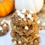 Pumpkin Oatmeal White Chocolate Chip Cookies from The Food Charlatan
