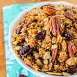 Maple Pecan Granola with Cherries from TheFoodCharlatan.com