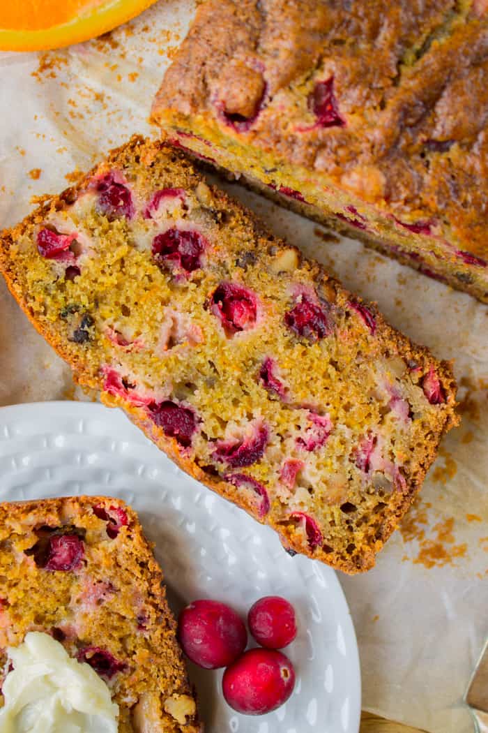 Cranberry Orange Walnut Bread from The Food Charlatan