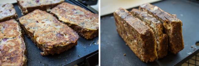 Cranberry Orange Walnut French Toast from The Food Charlatan