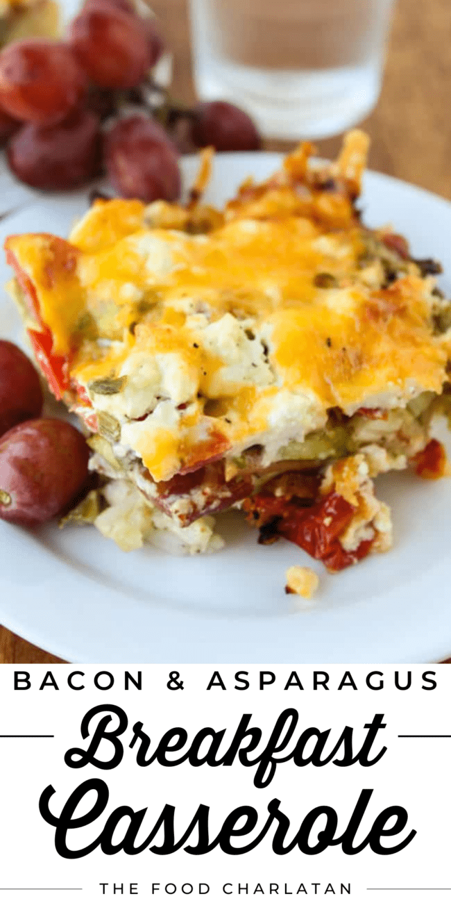 bacon and asparagus breakfast casserole.