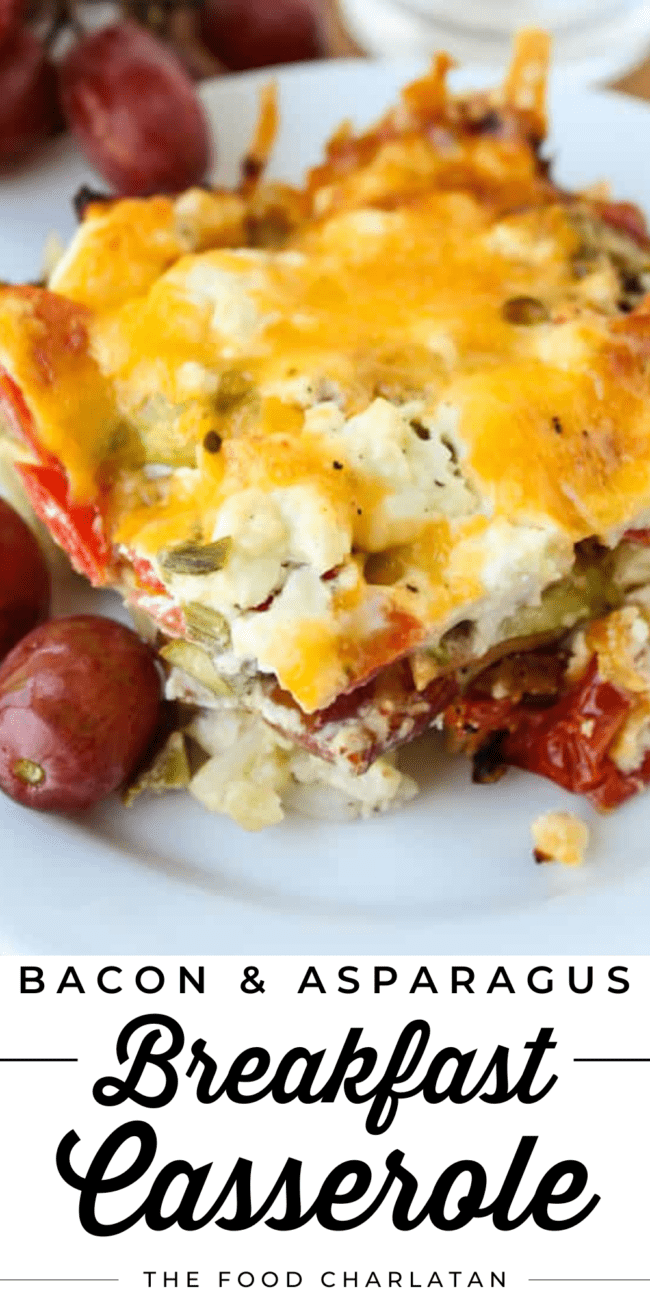 bacon and asparagus breakfast casserole.