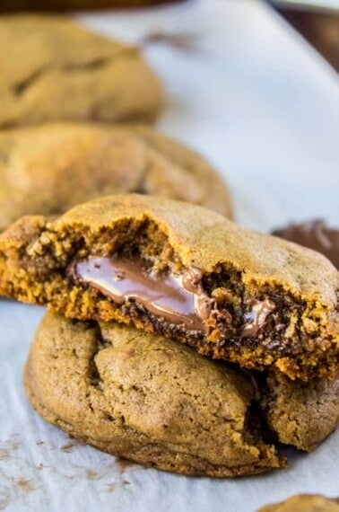 Nutella-Stuffed Gingerbread Cookies from The Food Charlatan